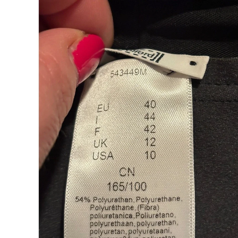 Wolford‎ | Edie Forming Leggings Black Vegan Leather Sz 10